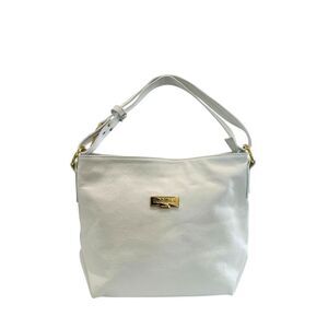 Baldinini Trend White Cowhide Clutch Women's Bag
